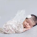 Baby Newborn Stretchy Backdrop Wrap Cloth Costume Photography Photo Prop Outfits Stretch Lace Wrap Newborn Photography Props preview-3