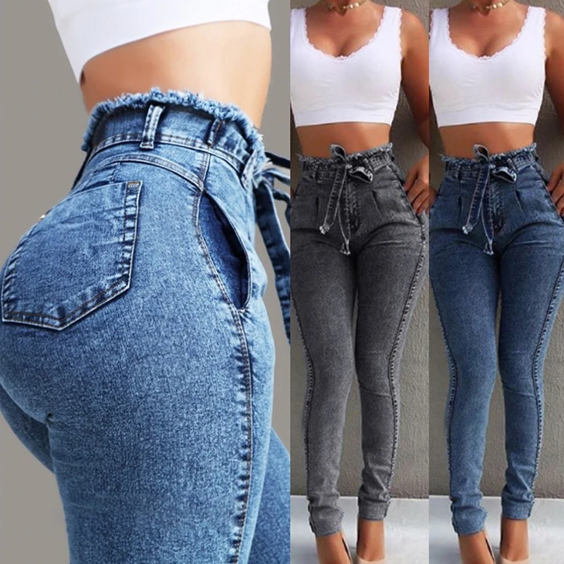 CHRLEISURE High Waist Jeans Women 