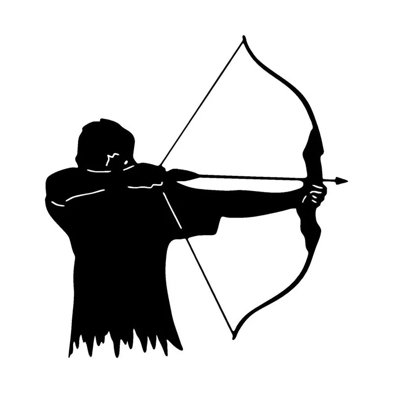 Купить Аксессуары для экстерьера  12.9*11.9CM Stimulate Archery Bow  Hunting Vehicle Decals Personality Reflective Vinyl Stickers Black/Silver  C7-0064