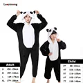 Kigurumi Animal Cartoon Lion Panda Pajamas Onesies Sleepwear For Women Kids Pyjamas Boys Girls Kids Halloween Cosplay Costumes preview-1