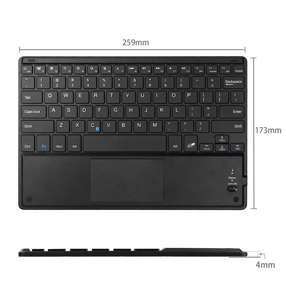 bluetooth keyboard with built in mouse