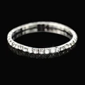 5 piece Rhinestone single-row sparkling crystal elastic Charm bracelet wedding bangles bracelet on valentine's day #B001 preview-1