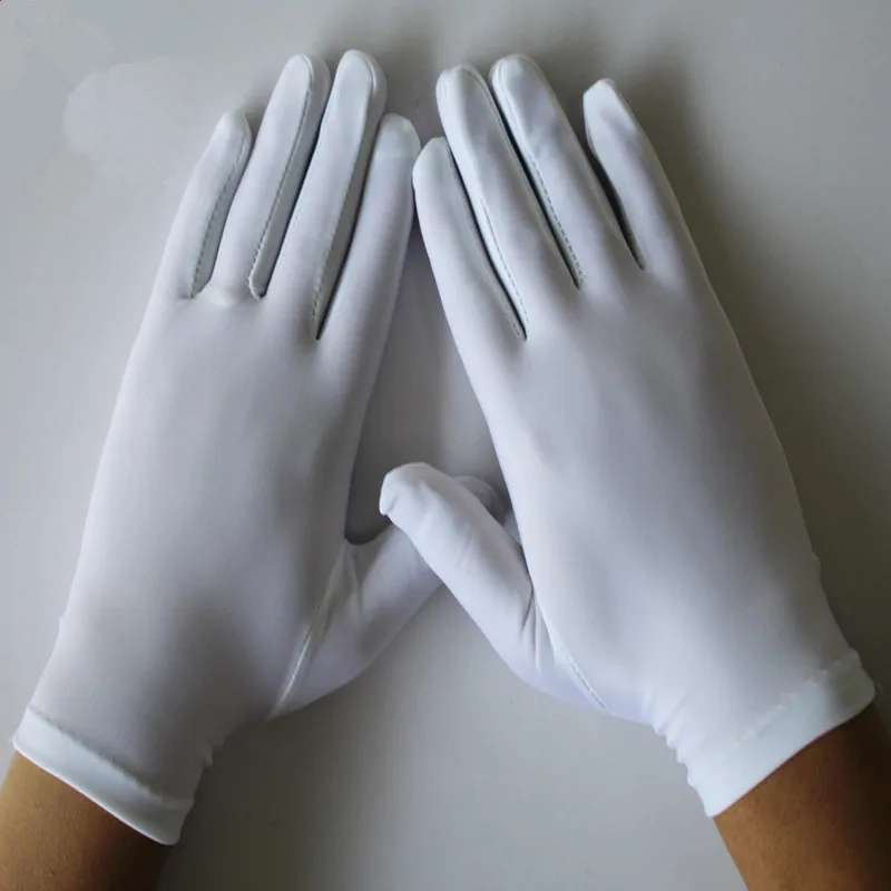 white ceremonial gloves