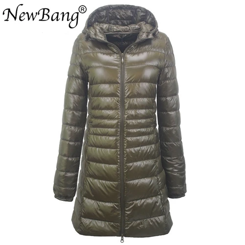 packable long down jacket women's