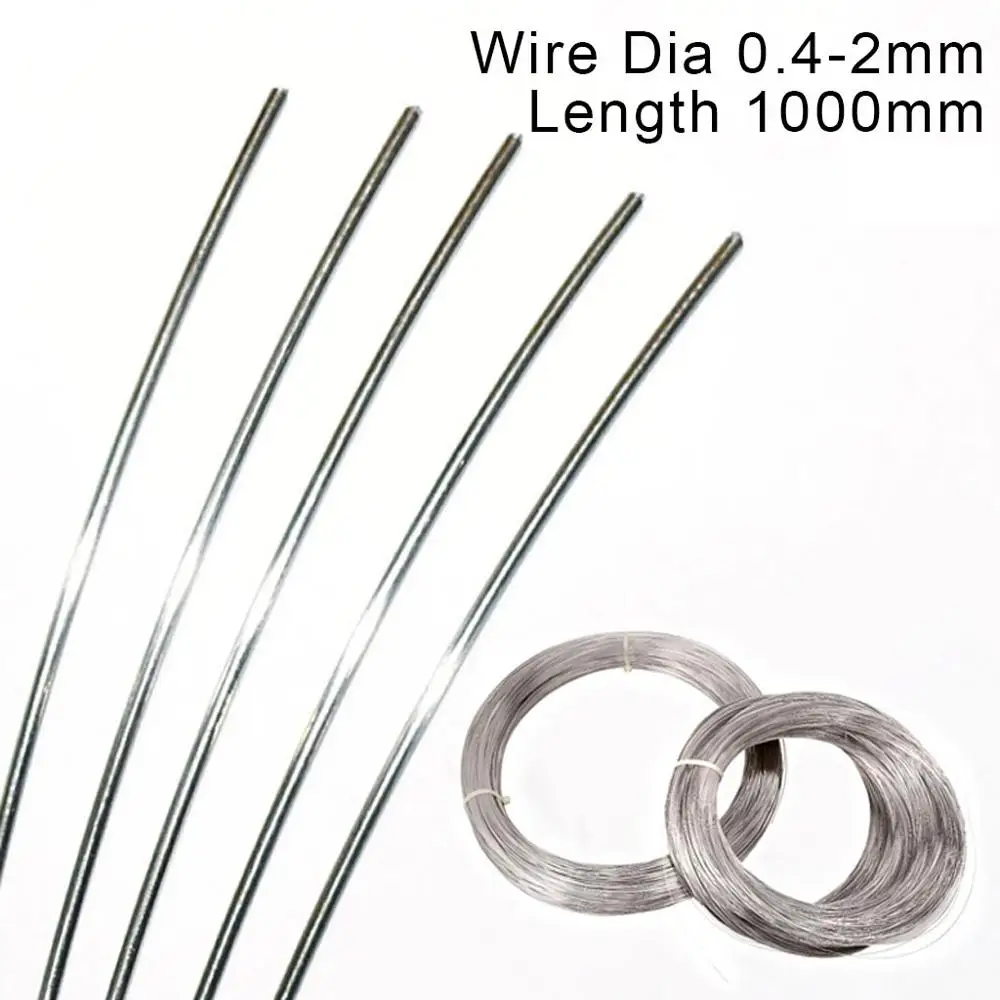 New 1pcs 1-100 meters 304 Stainless Steel Soft/hard Steel Wire Diameter  0.02-3mm Single Strand Lashing Soft Iron Wire Rustproof