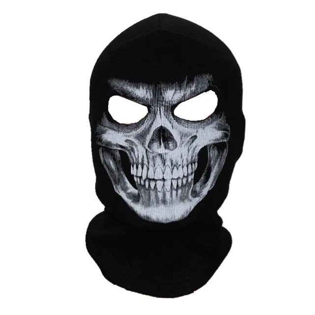 Men Ghost Skull Full Face Mask Balaclava Beanies Hats Out Door Hood Beanie  Gorros Hombre Casquette