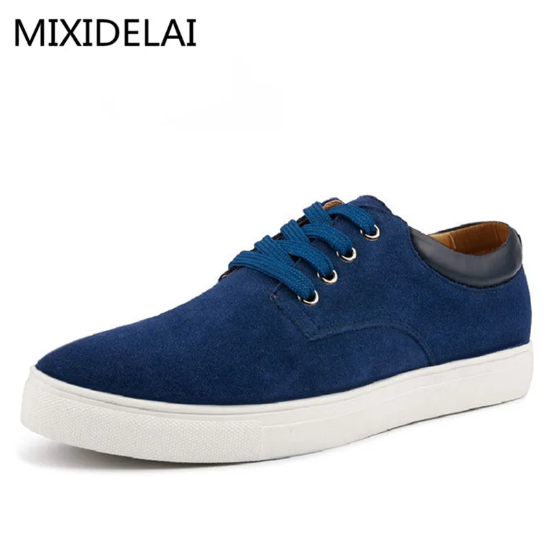 MIXIDELAI New Men Shoes Genuine Leather 
