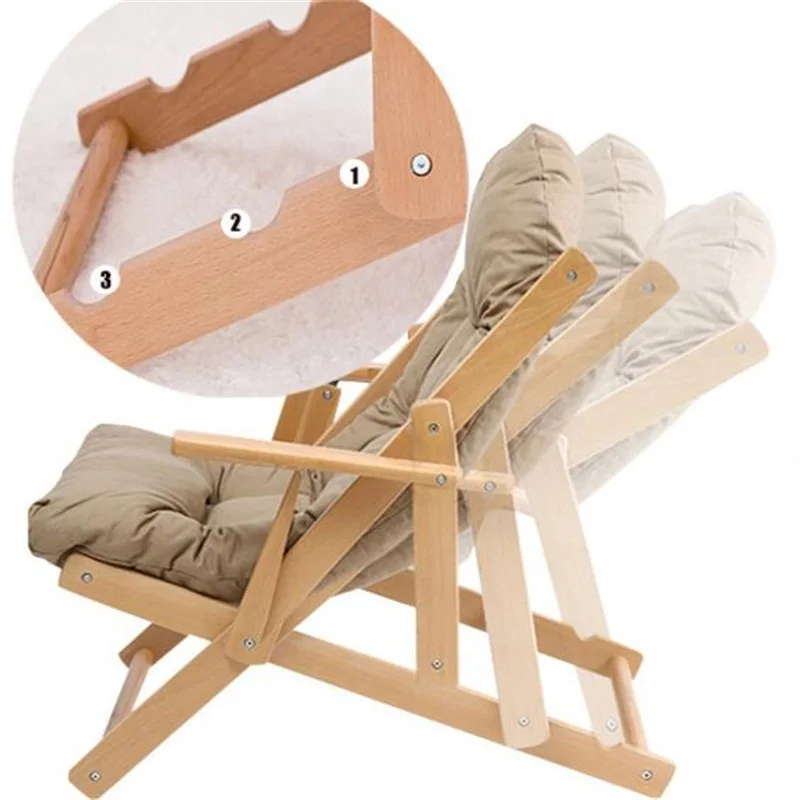 wood folding deck chair