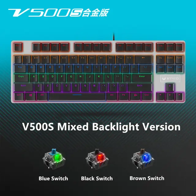 rapoo v500 rgb mechanical gaming keyboard