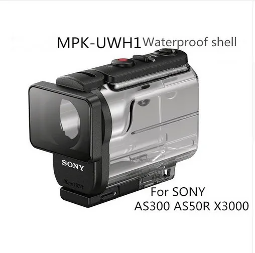 New SONY MPK-UWH1 Waterproof Underwater Case MPK-UWH1 For SONY FDR-X3000 HDR-AS300 HDR-AS50 waterproof case UWH1-animated-img
