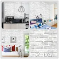 Home Decor 3D PVC Wood Grain Wall Paper Brick Stone Wallpaper Self-Adhesive Living Room Bedroom Wall Stickers  Decoration preview-5