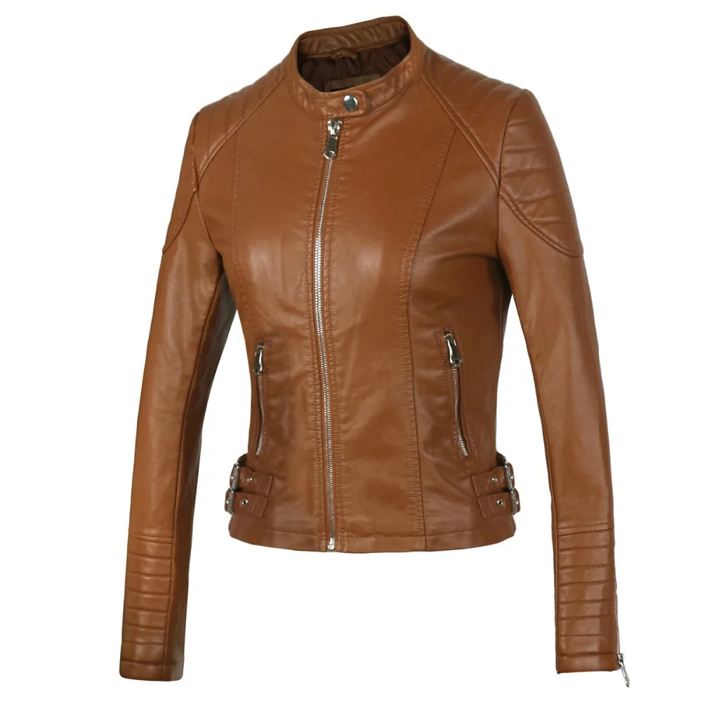 2021 Fashion Women Elegant Zipper Faux 