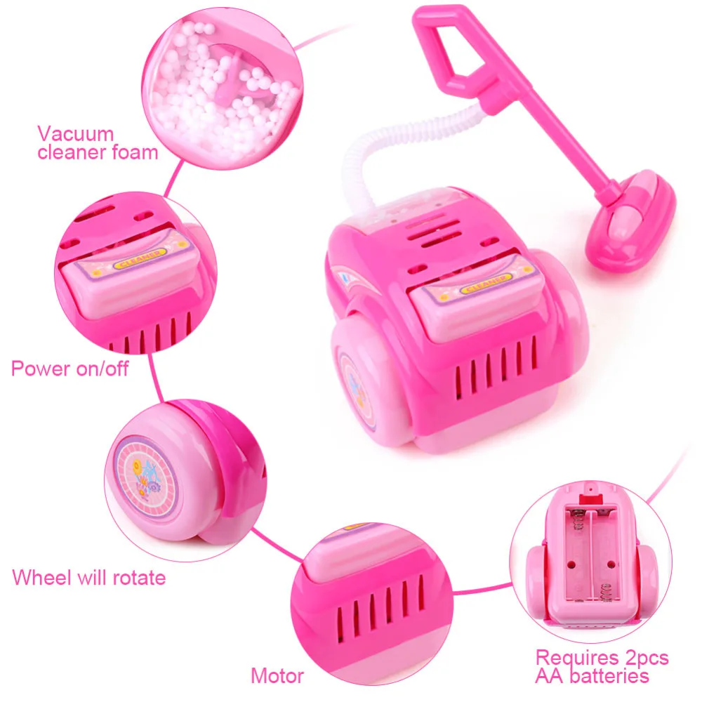 pink toy vacuum