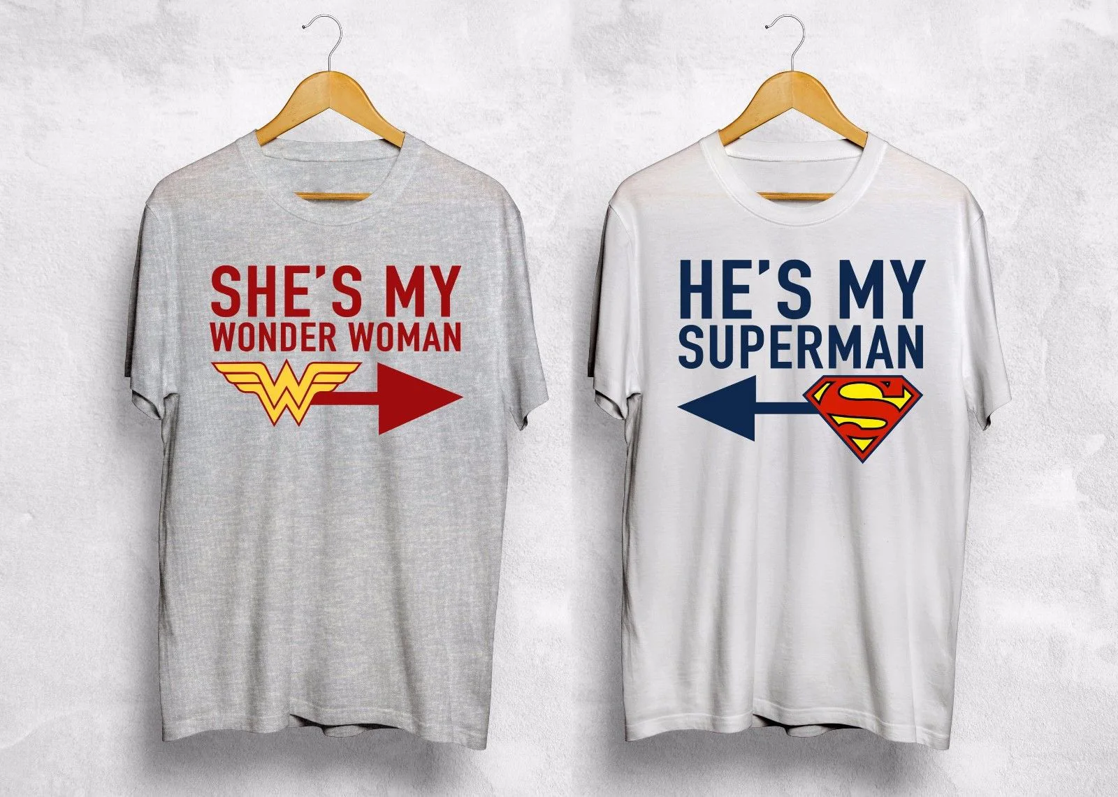 Superman couple t shirts Clearance