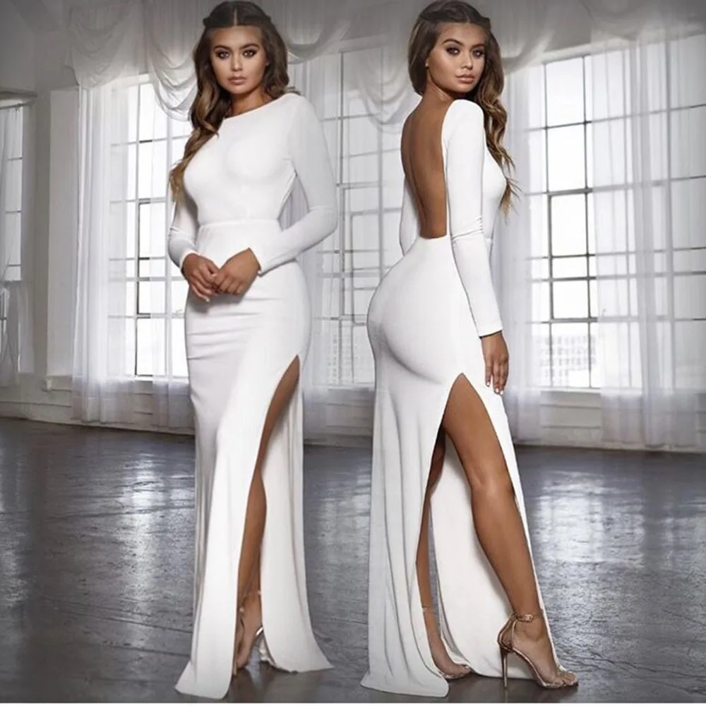 Long Sleeve Elegant Party Maxi Dress 