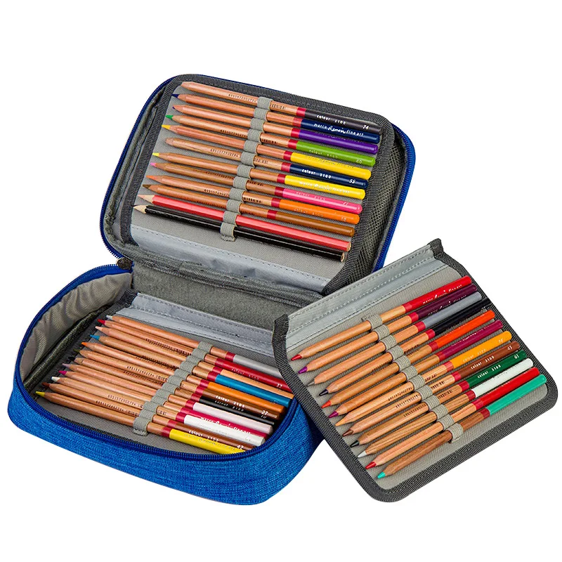 36/48/72 Holes Oxford School Pencil Case Creative Large Capacity