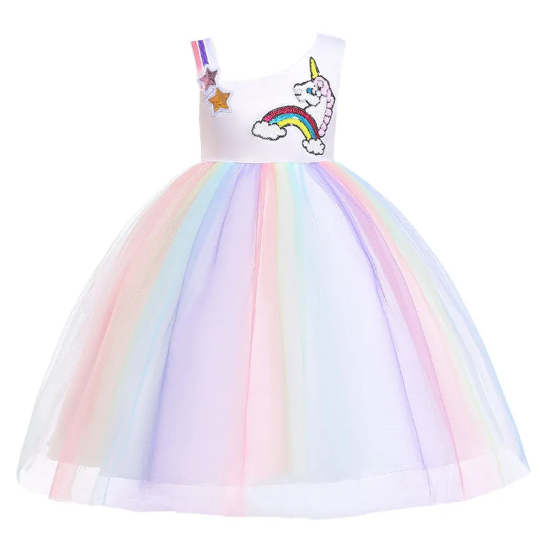 unicorn and rainbow dress