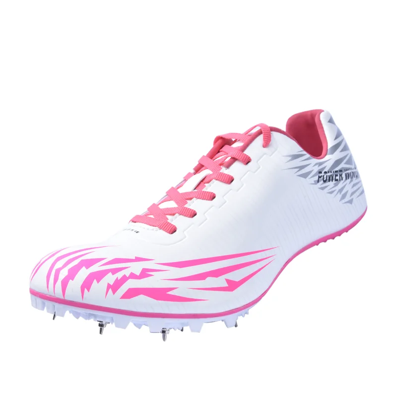 pink spikes for track