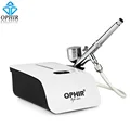 OPHIR Pro Airbrush Kit with Air Compressor Airbrushing for Cake Decorating Hobby Paint Airbrush Gun Cake Tools _AC117W+AC004A