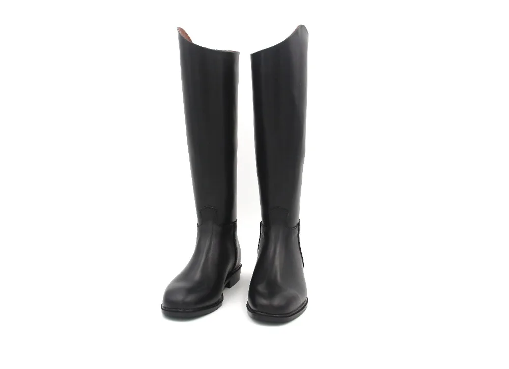 two tone brown riding boots