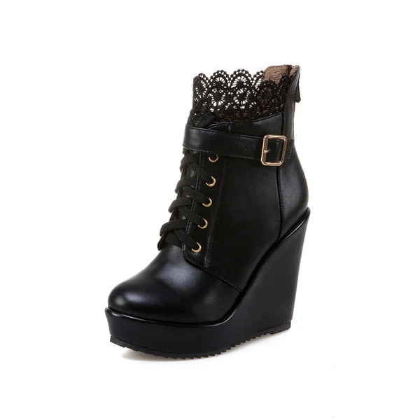 womens platform wedge boots