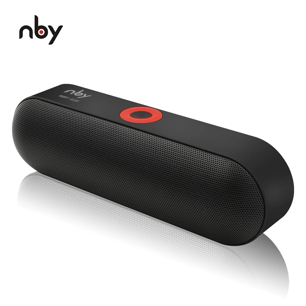 NBY S18 Portable Bluetooth Speaker with Dual Driver Loudspeaker,12 Hours Playtime,HD Audio Subwoofer Wireless Speakers with Mic-animated-img