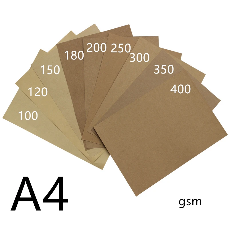 A4 Brown Kraft Paper DIY Handmake Card Board Craft Making Thick