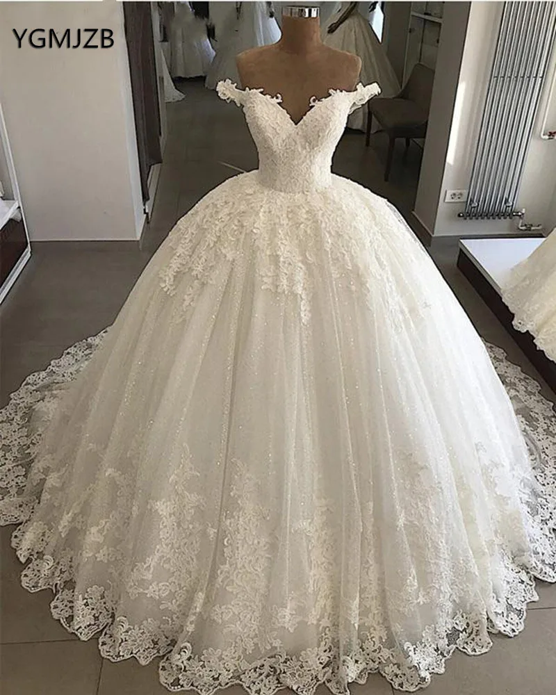 off the shoulder wedding dress 2020