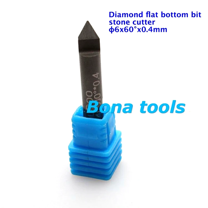 60 Angle 0.4MM PCD Diamond CNC Bits 