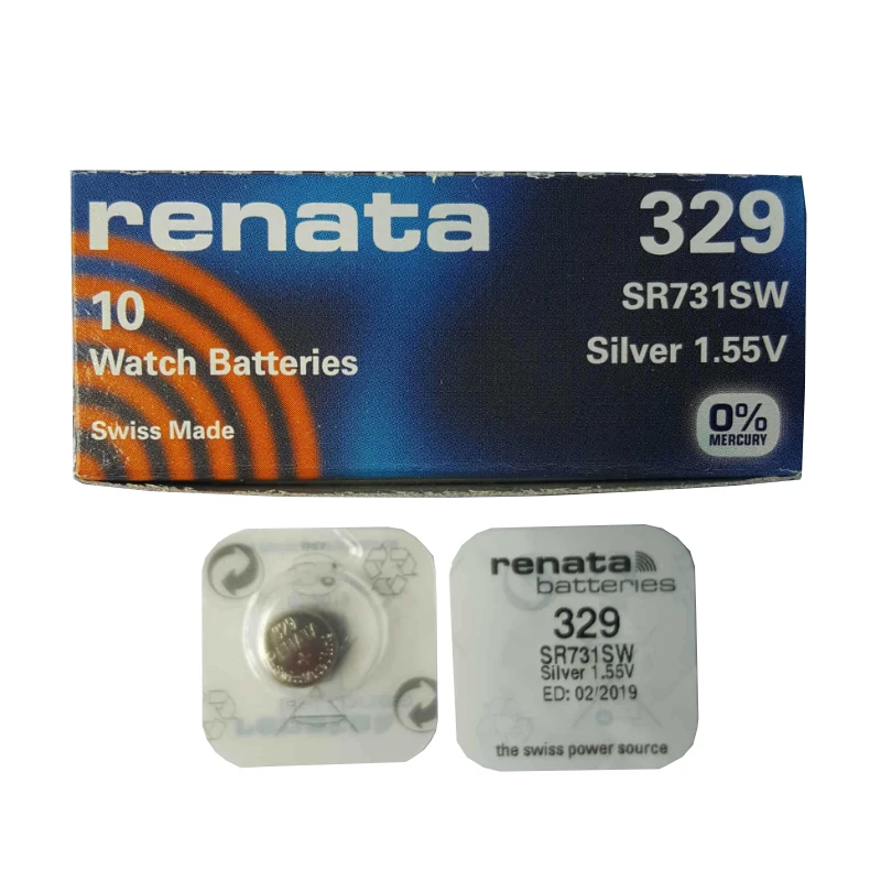 3PCS 100% Renata 377 SR626SW AG4 LR626 SR66 V377 1.55V Silver