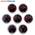 Dynoracing 2 עדשת עשן 52mm להגביר מד בר psi ואקום מים טמפ' שמן טמפ' מכבש שמן מד וולטמטר רמת דלק מד סל"ד טכומטר