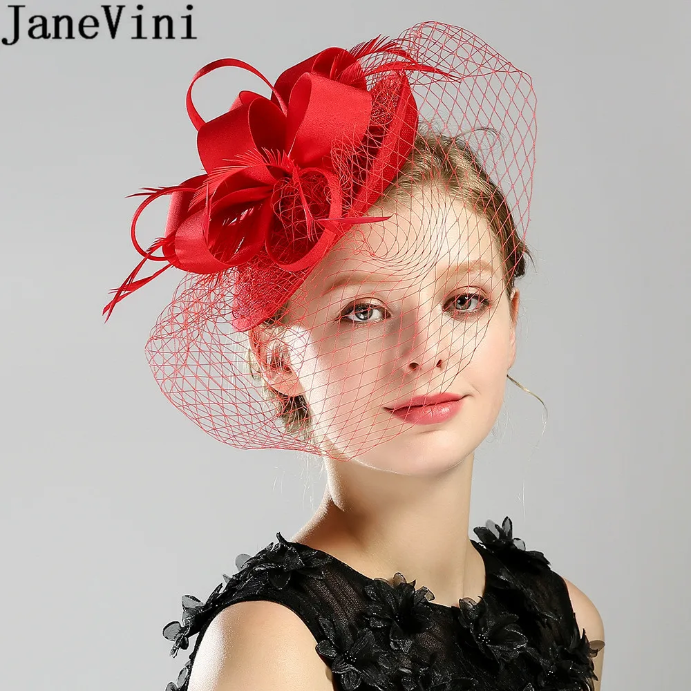 JaneVini Vintage Birdcage Hat Veil 