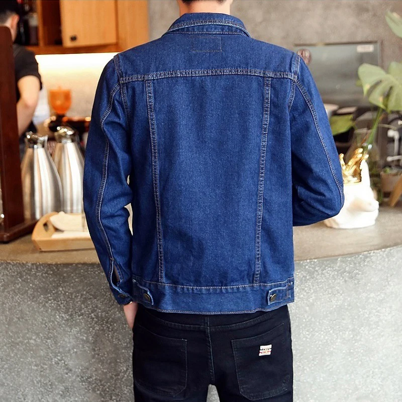 קנו ז'קטים | Men Jean Jackets Dark Blue 