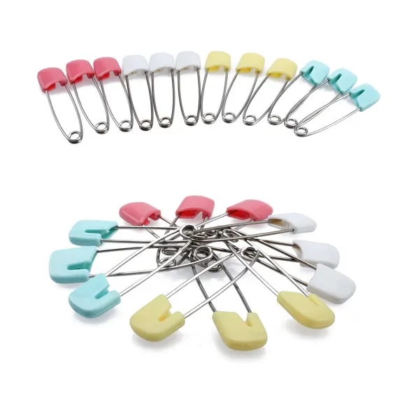20Pcs/Lot DIY Candy Color Safety Pins Findings Safe Secure Clips for Baby  Care Shower Cloth