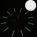 New Luminous Wall Clock Large Watch Horloge 3D DIY Acrylic Mirror Stickers  Quartz Duvar Saat Klock Modern Mute preview-4