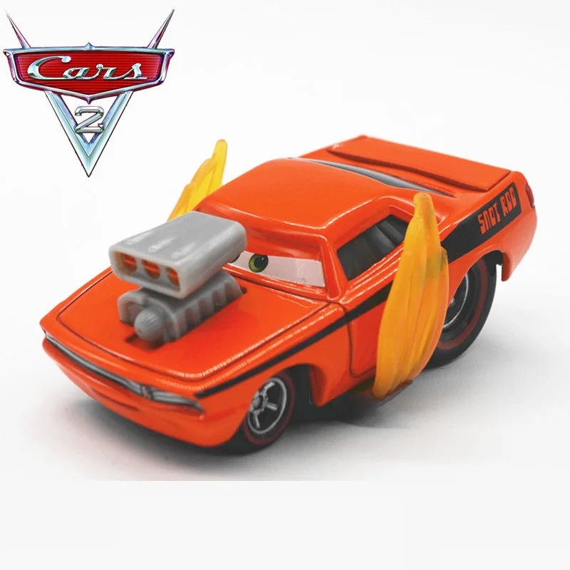 disney pixar cars orange car