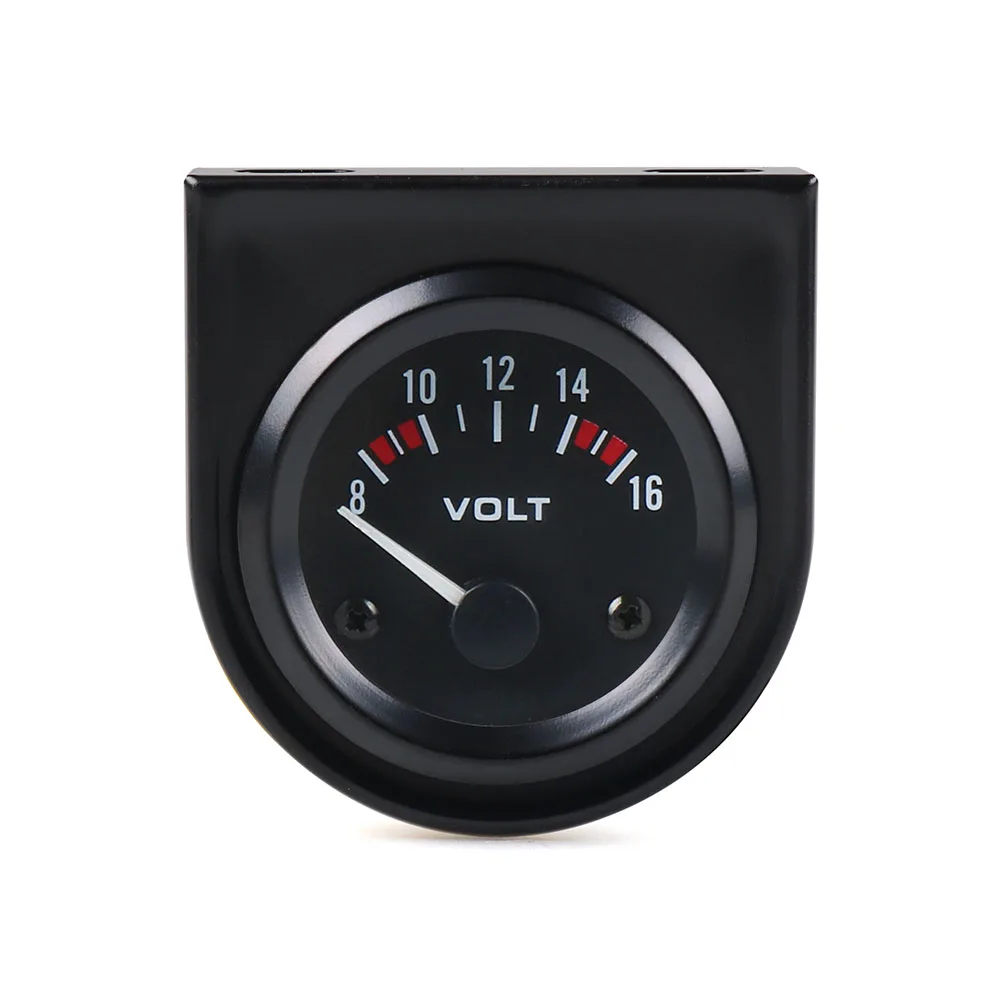 Car 2"52mm Universal Voltmeter 8~16V Volts gauge White Light Voltage gauge car meter Racing meter TT101264-animated-img