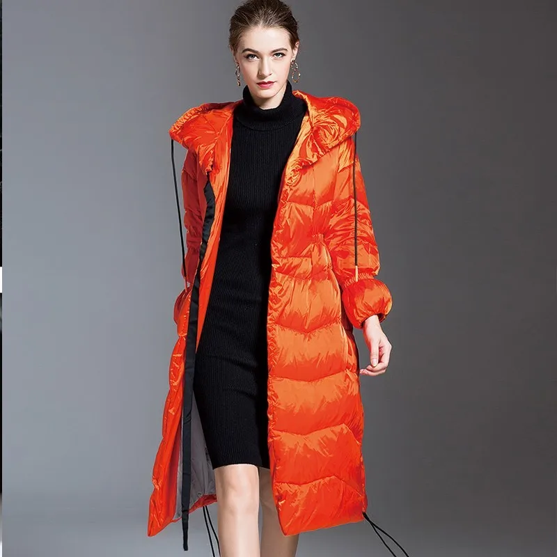 Orange long outlet jacket