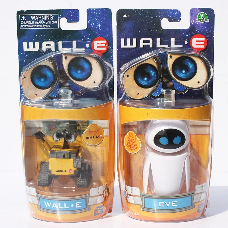 Hot Sale WALL E robot models Walle & Eve little cute toys Free Shipping-animated-img