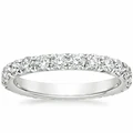 AEW S925 Silver 0.8ctw 1.8mm DF Color Moissanite Eternity Wedding Band Moissanite Ring for Women Ladies Ring preview-2