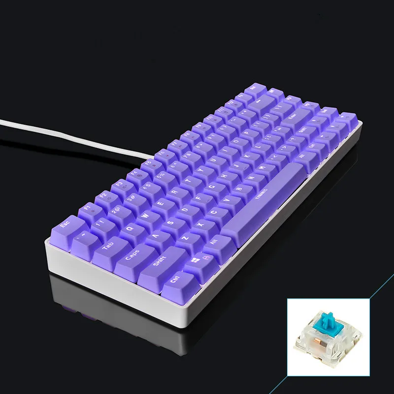 purple white keyboard