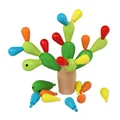 Colorful Wooden Balancing Cactus, Detachable Removable Building Blocks Early childhood Education Toy PlanToys Plan Toy Balancing preview-1