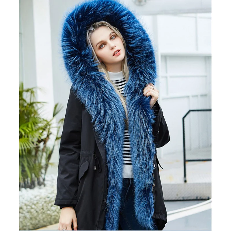 parka with real fur trim hood