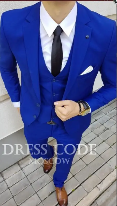 slim fit blue suits for men