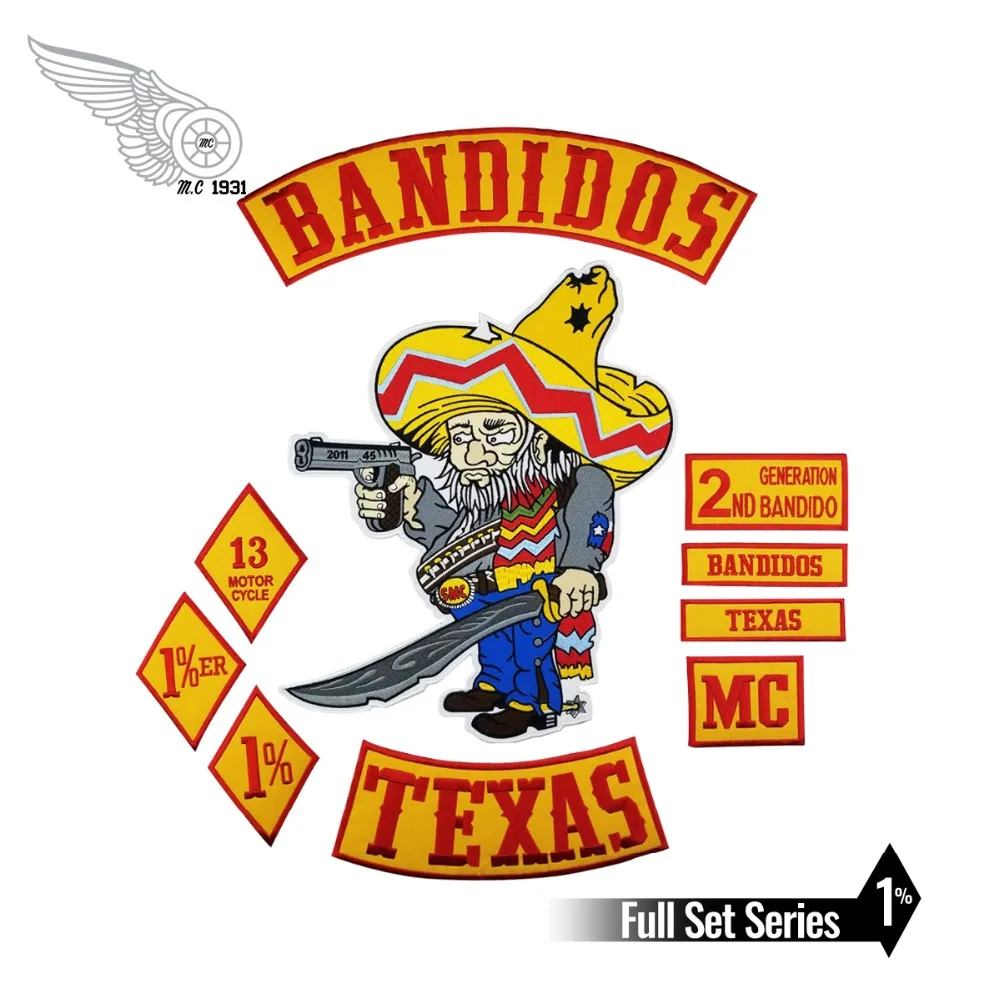 Bandidos Bikers Rocker Patches Mc 