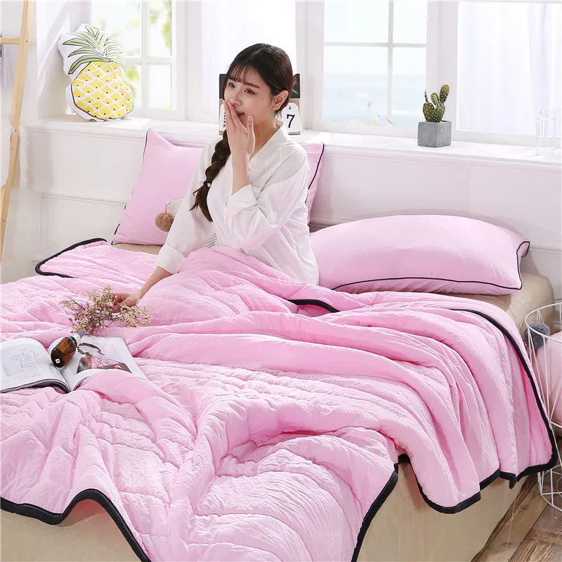 solid pink quilt twin