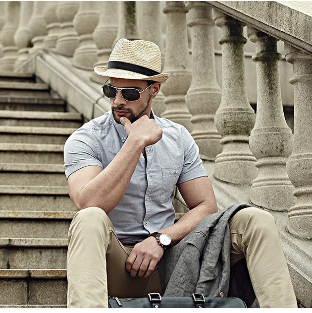 Retro Men Summer Fedora Hat Trilby 