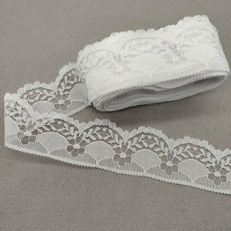 Wholesale 10 Yards White Lace Ribbon Lace Trim Fabric DIY Embroidered Lace  trimmings for Sewing Accessories African Fringe Lace