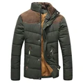 DIMUSI Winter Jacket Men Warm Casual Parkas Cotton Stand Collar Winter Coats Male Padded Overcoat Outerwear Clothing4XL,YA332 preview-3
