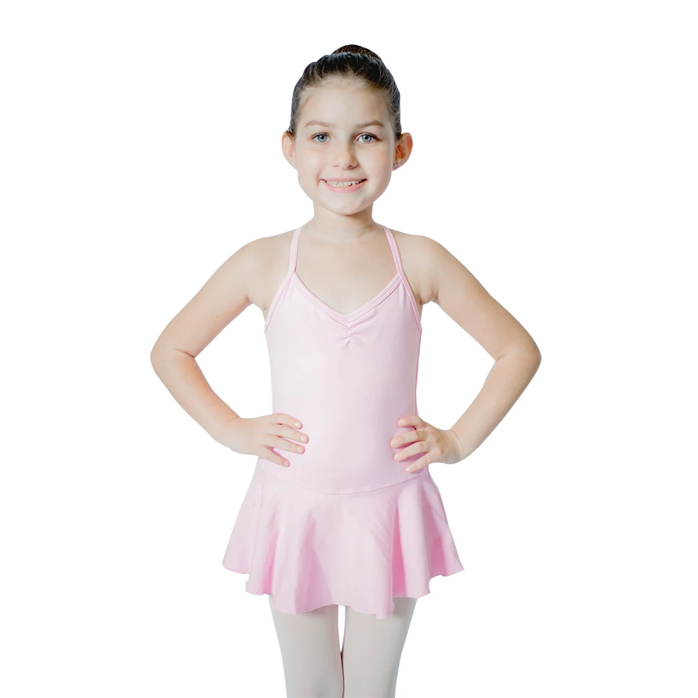 pink ballet leotard and skirt